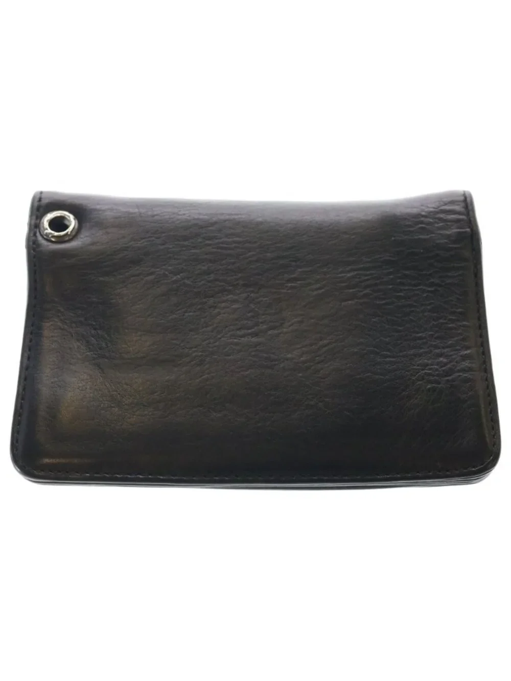 Chrome Hearts Cross Ball Button Leather Wallet Black
